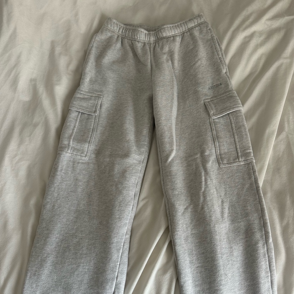 Aritzia Light Gray Cozy Fleece Sweatpants
